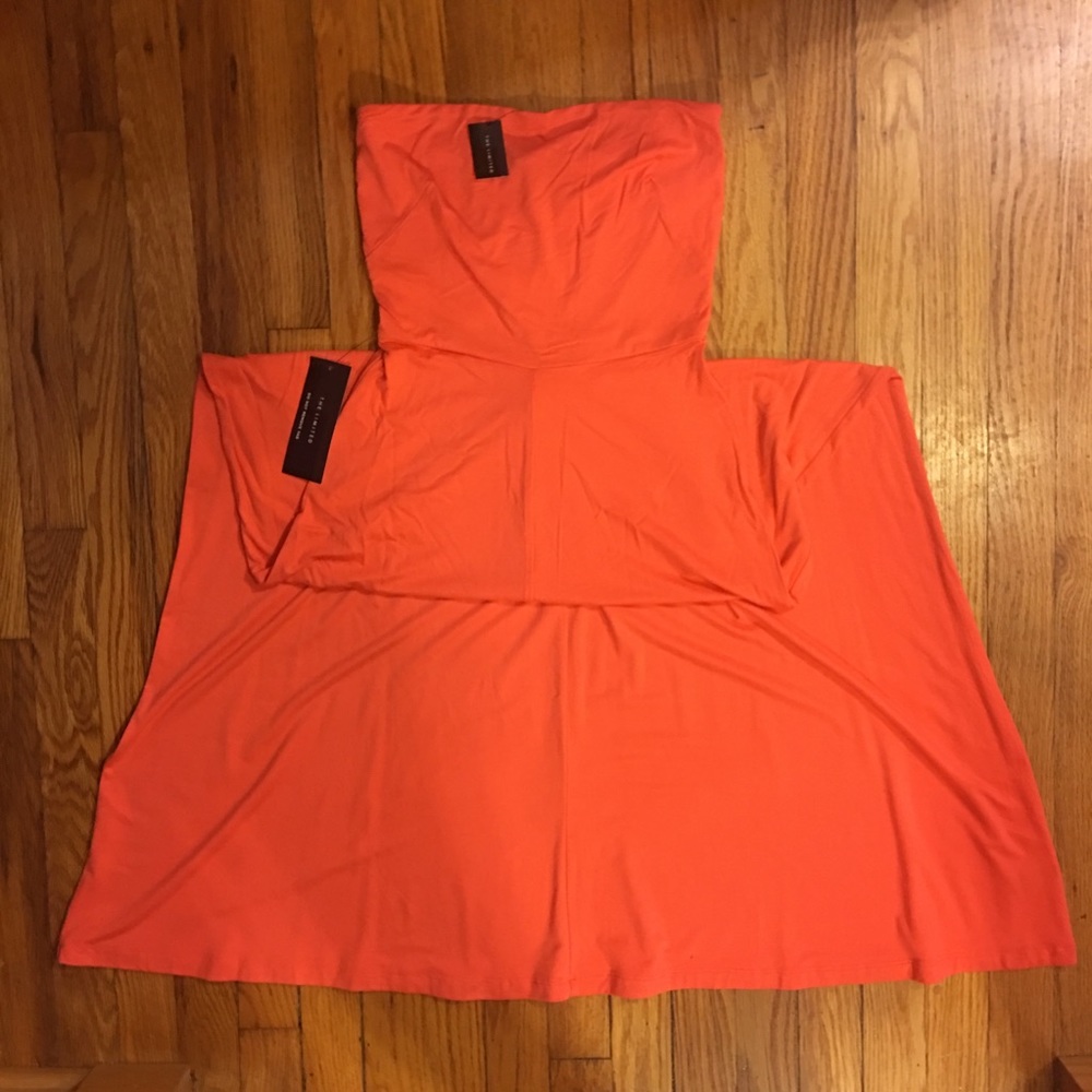 NWT The Limited Coral Maxi Strapless Dress- XS